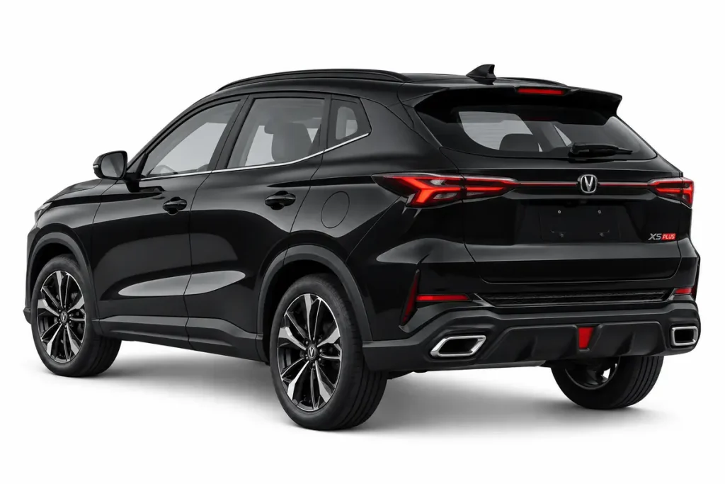 نمای سه رخ عقب چانگان x5 plus
